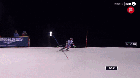 Drone crash during ski race