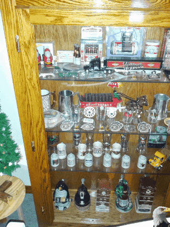 Curio cabinet – memorabilia and steins 1