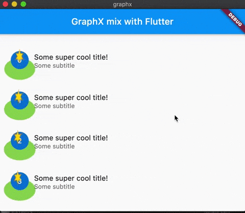 Mix with Flutter widgets