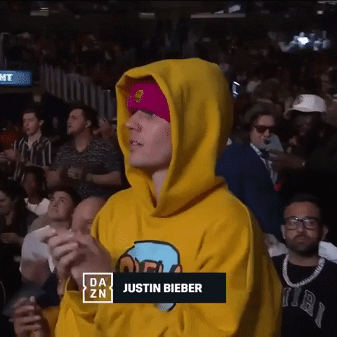 Justin Bieber GIF by DAZN North America - Find & Share on GIPHY