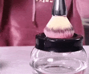 Image result for makeup brush cleaner gif