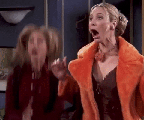 Happy Lisa Kudrow GIF by Friends - Find & Share on GIPHY