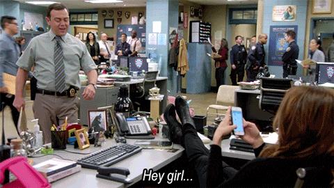 Ouch Hey Girl GIF by Brooklyn Nine-Nine - Find & Share on GIPHY