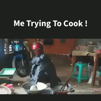 Me trying to cook in funny gifs
