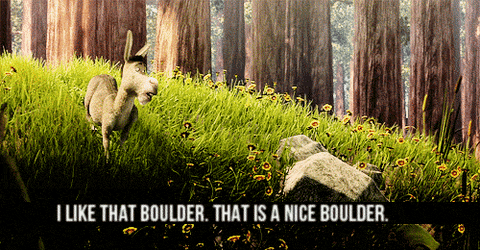 animated shrek donkey boulder