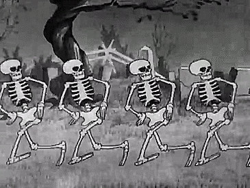 Spooky Scary Skeletons gif
