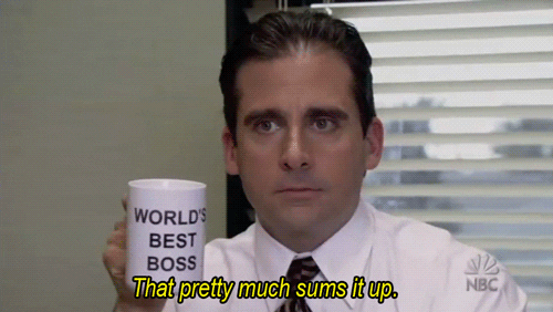 Michael (the office) resumiendo lo más importante