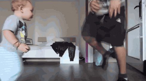 Baby Hiphop Move in funny gifs