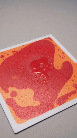 Gel de colores del piso didáctico
