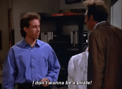 Seinfeld I don't want to be a pirate