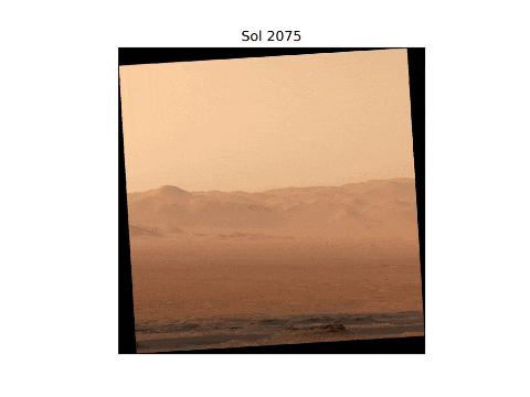 Avance de la tormenta de polvo global entre el 8 de junio de 2018 y el 13 de septiembre de 2018 / Curiosity / NASA / JPL-Caltech / York University