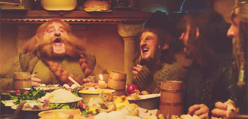 Image result for hobbit food gif