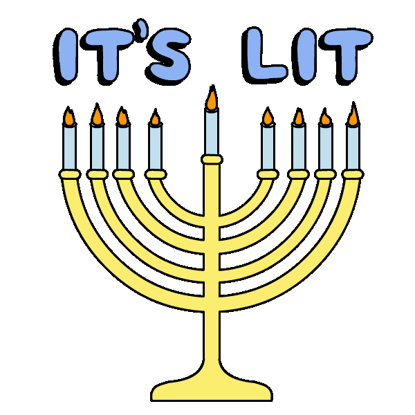 Hanukkah Menorah Sticker by Sean Solomon for iOS & Android GIPHY