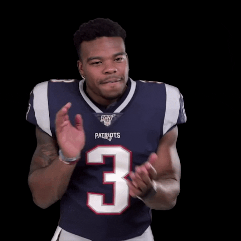 Damien Harris Applause GIF by NFL - Find & Share on GIPHY