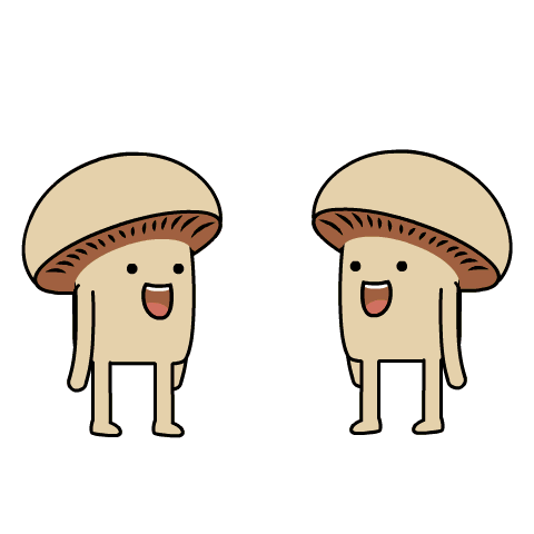 High Fiving Mushrooms