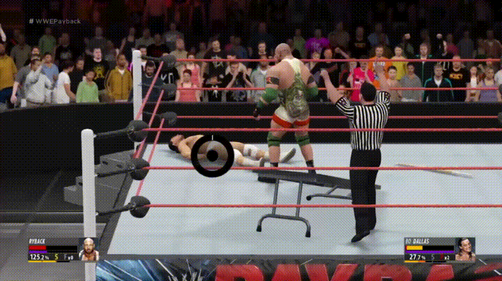 Referee Hit in wwe gifs