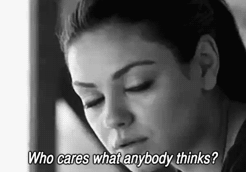 Who Cares Mila Kunis GIF