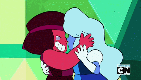 Image result for ruby and sapphire kissing gif