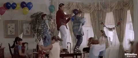 Robin Williams Party GIF by 20th Century Fox Home Entertainment