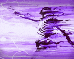 GIF skeleton aura para Instagram