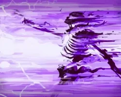 skeleton aura GIF to use in Instagram comments