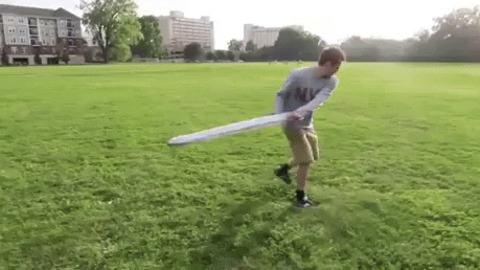 Huge boomerang