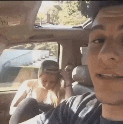 Crazy BF in funny gifs