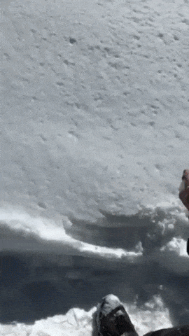 Perfect snowball shot in funny gifs