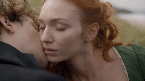 Eleanor Tomlinson Kiss GIF by Poldark - Find & Share on GIPHY