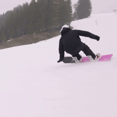 crazy snowboard trick gif