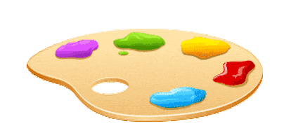 Color Palette Art Colorful Sticker by Eden Fine Art Gallery for ...
