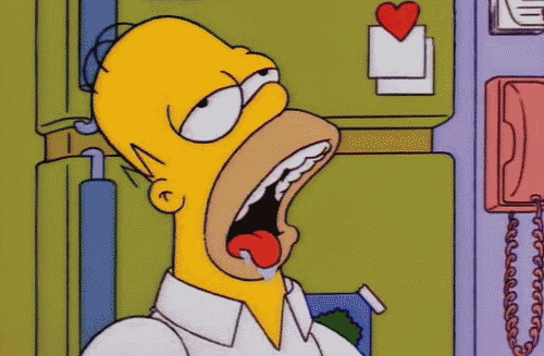 Image result for homer simpson drooling gif