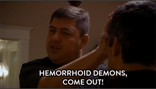 Hemorrhoid Demon Come Out