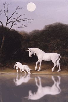 unicorns unicorn mother gifs child drinking fanpop lake animated fantasy giphy water horse blessing musings tony classic poem