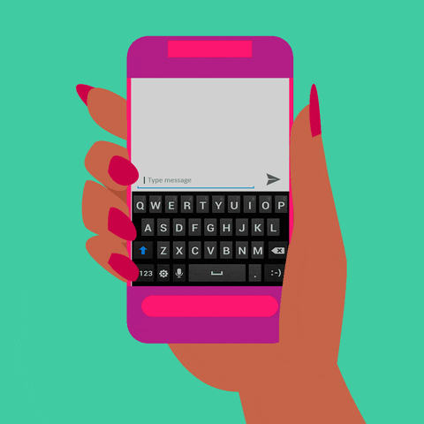 Teléfono, teclado, truco para mandar emojis gigantes por WhatsApp- Blog HolaTelcel 