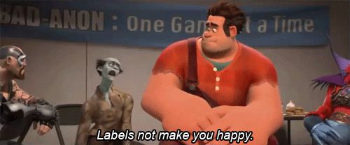 Image result for labels not make you happy gif