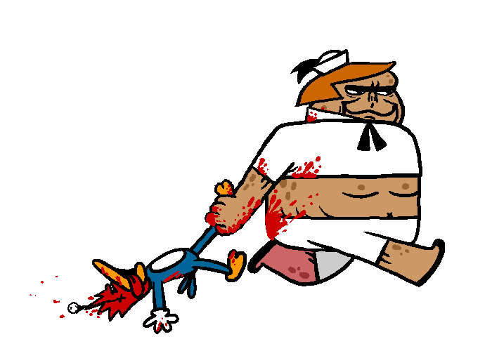 Woody Woodpecker Cartoon Sticker by Rafa Rosa for iOS & Android GIPHY