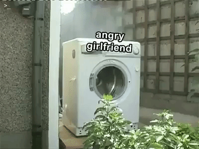 How not to deal with angry girlfriend in funny gifs