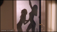 shower girls bathroom caught silhouette