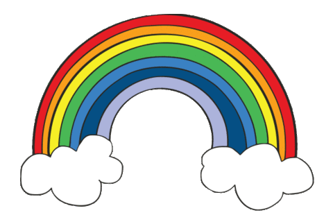 Happy Rainbow Sticker by popsugar for iOS & Android | GIPHY
