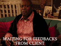 Gif of a person waiting for feedback