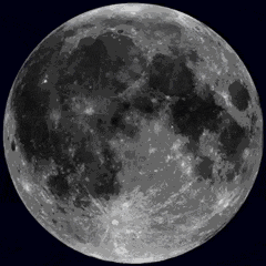 Cara de la luna fenómeno Luna llena 