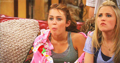 Surprised Miley Cyrus GIF