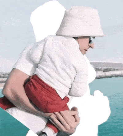 Dad holding child in gifgame gifs
