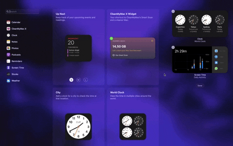 183. Apple MacOS - Full Screen Widget Customization