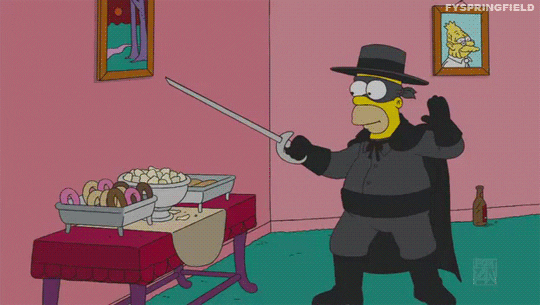 Gif Image Most Wanted Homer Simpson Eating A Donut Gif