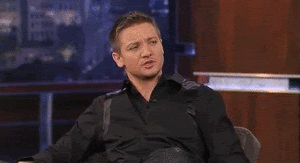 Excited Jeremy Renner GIF