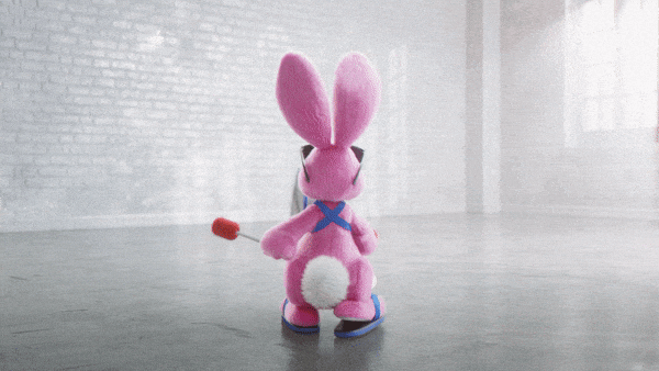 Excuse Me What GIF by Energizer Bunny - Find & Share on GIPHY