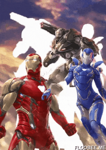 Ironman and team in gifgame gifs