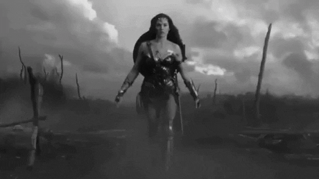 Wonder Women and Charlie Chaplin in hollywood gifs